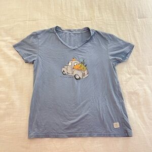 Autumn Life Is Good Blue Women’s Tee